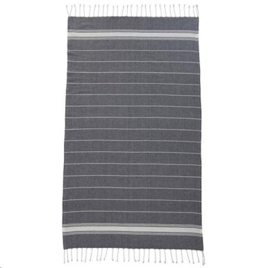 Ručnik-pareo, za plažu, recycled, 180gr, 90x170cm, 100% pamuk, tamno plavi