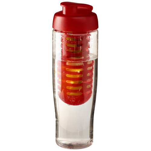 Boca H2O Tempo, od reciklirajućeg PET materijala, sa infuzorom, 700 ml, crvena