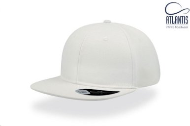 Kapa, SNAP BACK, ravni šilt, 6 panela, PVC regulator, bijela