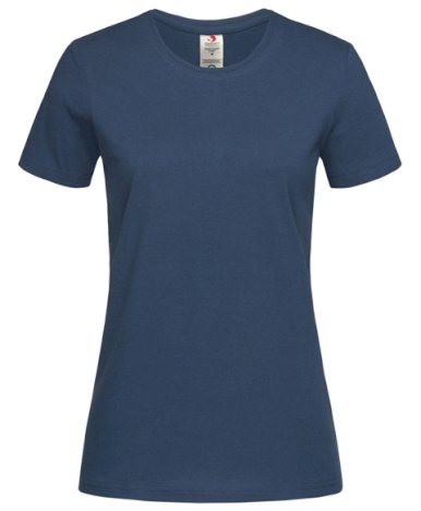 Majica, KR, Organic ženska 145gr, navy, XS