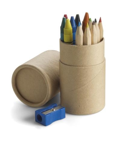 Set za crtanje, bojice, pastele i šiljilo