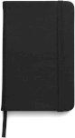 Rokovnik A5 s gumicom i linijama, 192 stranica, crni