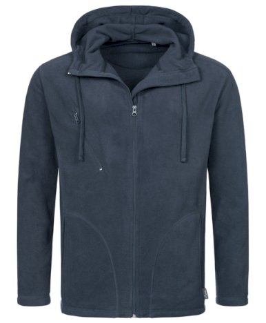 Jakna, Active hooded Fleece, 220 gr, blue midnight, XL