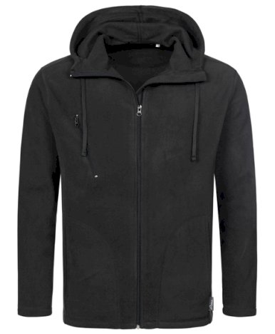 Jakna, Active hooded Fleece, 220 gr, black, XL