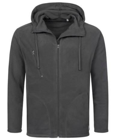 Jakna, Active hooded Fleece, 220 gr, grey steel, L