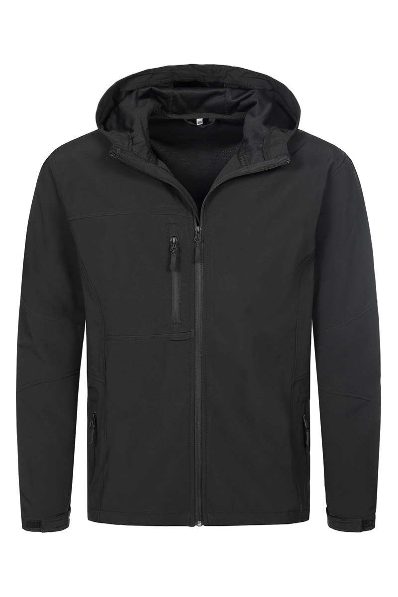 Jakna Active Softest Shell Hooded, muška crna, S, POKLON UZ NARUDŽBU - NIJE NA PRODAJU!