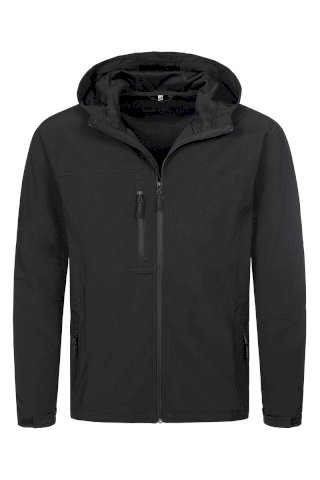 Jakna Active Softest Shell Hooded, muška crna, S, POKLON UZ NARUDŽBU - NIJE NA PRODAJU!