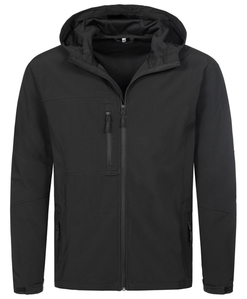 Jakna Active Softest Shell Hooded, muška crna, S, POKLON UZ NARUDŽBU - NIJE NA PRODAJU!