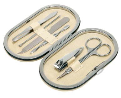 Manikir set, ovalni, bež