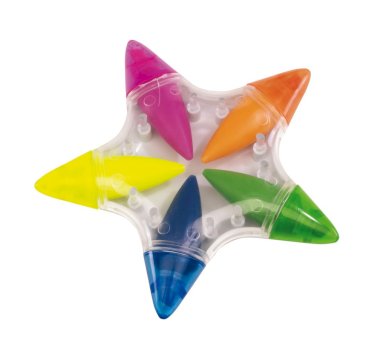 Marker, 5 boja, oblik zvijezde