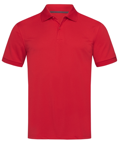 Majica, KR, Polo Active pique, poliester, 180gr, pepper red, XL