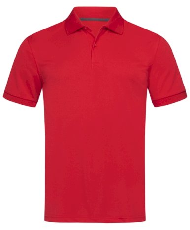 Majica, KR, Polo Active pique, poliester, 180gr, pepper red, XL