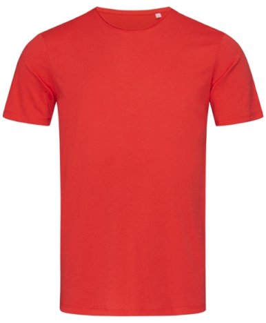 Majica, okrugli izrez, muška, KR, češljani pamuk, 105 gr. crvena, L