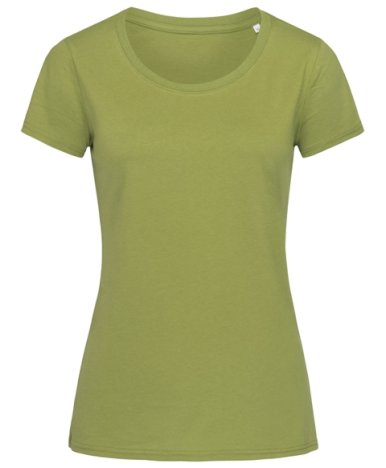 Majica, KR, Crew Neck, JANET Organic, ženska, 155 gr., earth green, XL