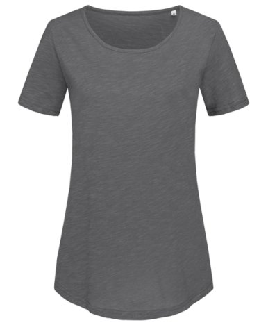 Majica, KR, Crew Neck, Organic Slub, 130gr, ženska, slate grey, M