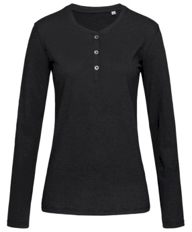 Majica, DR, Crew Neck, Sharon Henley, ženska, 140gr, black opal, M