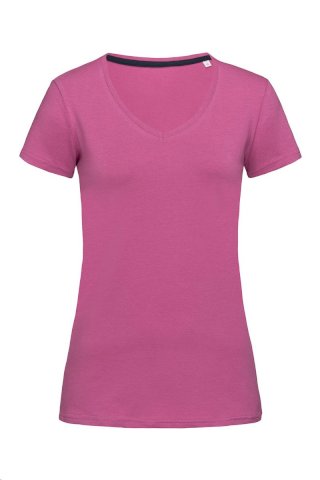 Majica, KR, V-Neck, CLAIRE, ženska, 170gr, cupcake pink, L
