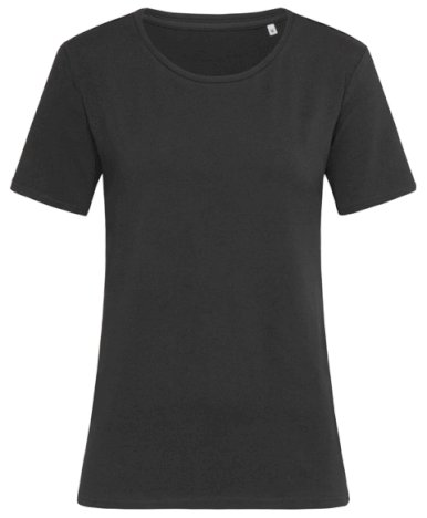Majica, KR, Stedman Relax Ž, crew neck, 170gr, 95% pamuk, 5% elastin, black opal, XL