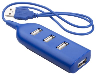 USB hub, 4 ulaza, plavi