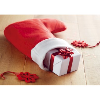 Božićna čizmica, crvena