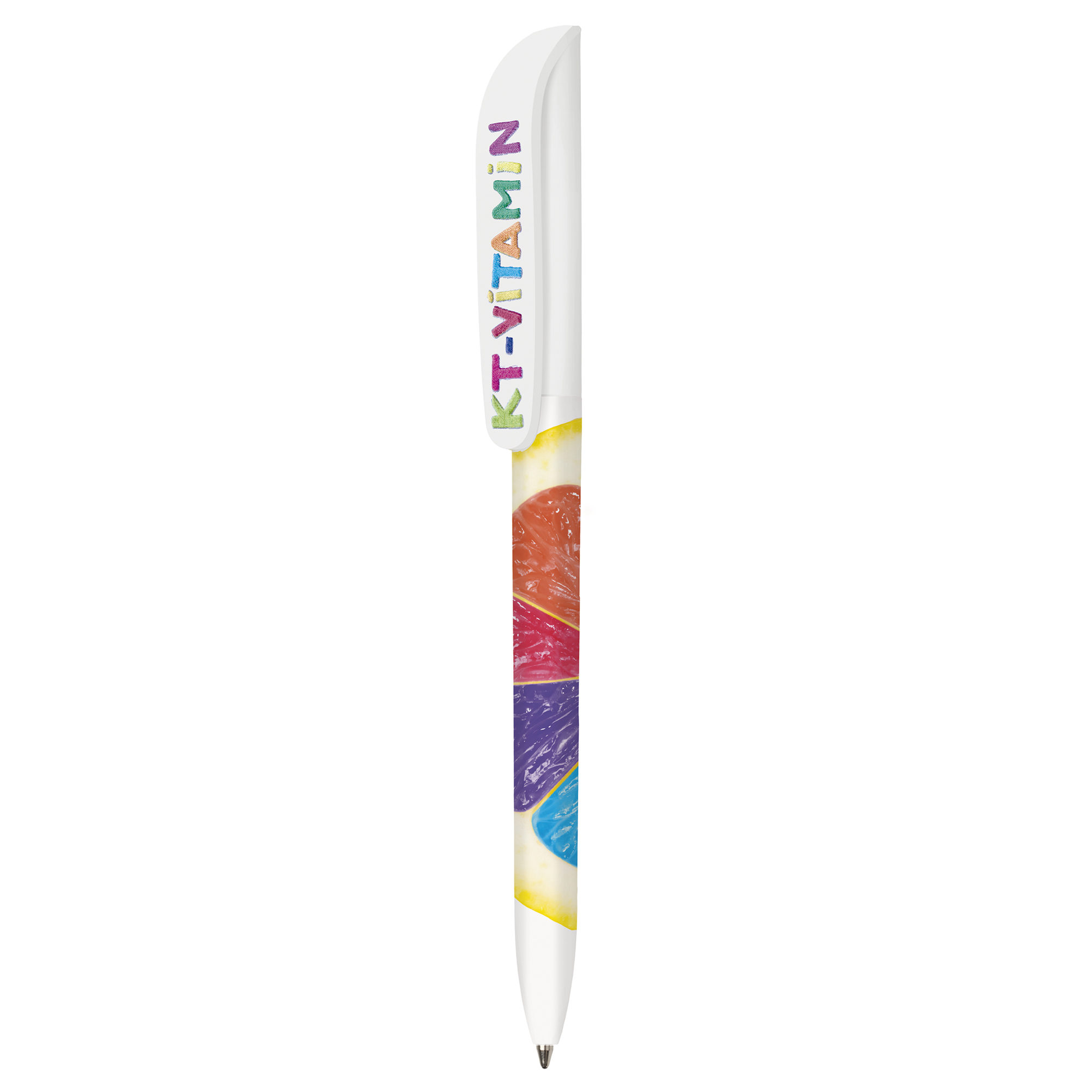 Kemijska olovka, Bic Super Clip digital, bijela+  full color tisak