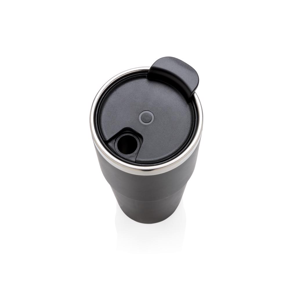 Termo šalica sa svijetlom, 480ml, crna