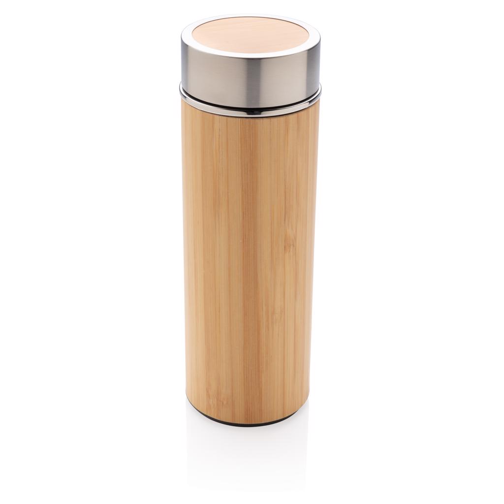 Termos boca, leak proof, bamboo, 320ml.