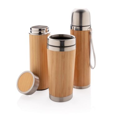 Termos boca, leak proof, bamboo, 320ml.