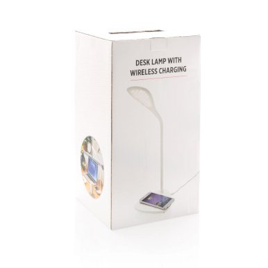 Lampa, s LED svjetlima  s intergriranim  bežičnim punjačem, bijela