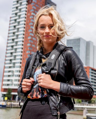 Ruksak Cathy, s alarmom, crni