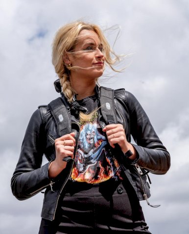 Ruksak Cathy, s alarmom, crni