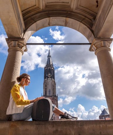 Ruksak Cathy, s alarmom, crni