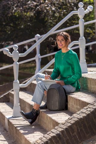 Ruksak Cathy, s alarmom, crni