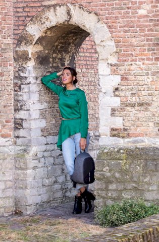 Ruksak Cathy, s alarmom, crni