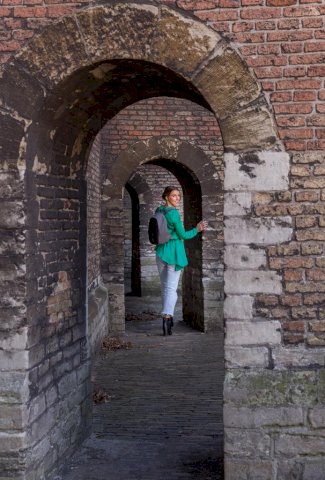 Ruksak Cathy, s alarmom, crni