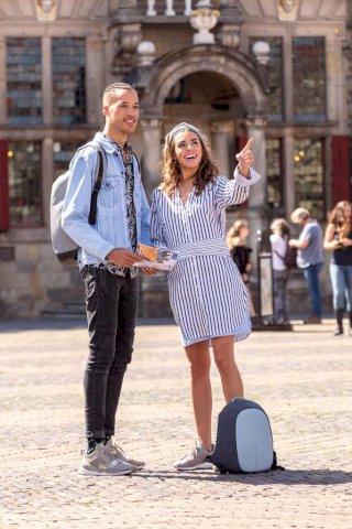 Ruksak Cathy, s alarmom, plavi