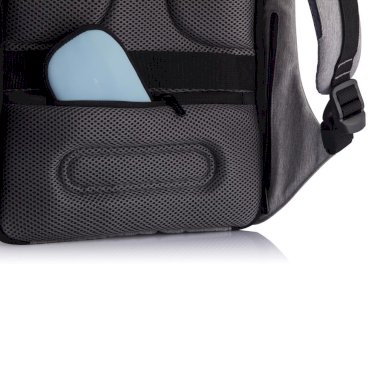 Ruksak Bobby Compact s pretincem za laptop, zaštita protiv krađe, sivo-svijetlo plavi