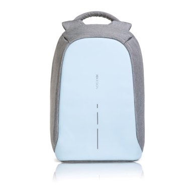 Ruksak Bobby Compact s pretincem za laptop, zaštita protiv krađe, sivo-svijetlo plavi