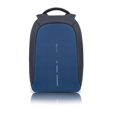Ruksak Bobby Compact s pretincem za laptop, zaštita protiv krađe, sivo-plavi
