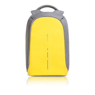 Ruksak Bobby Compact s pretincem za laptop, zaštita protiv krađe, sivo-žuti