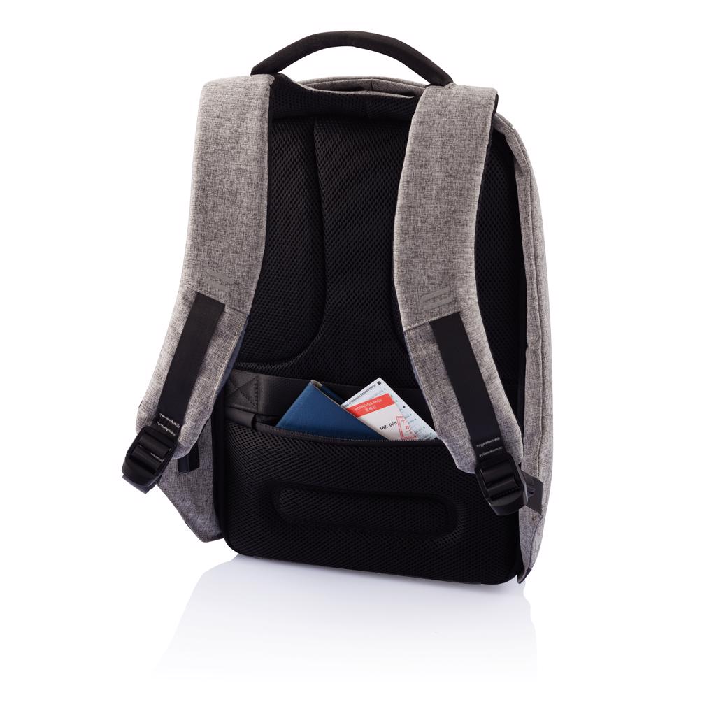 Ruksak Bobby s pretincem za laptop, zaštita protiv krađe, sivi