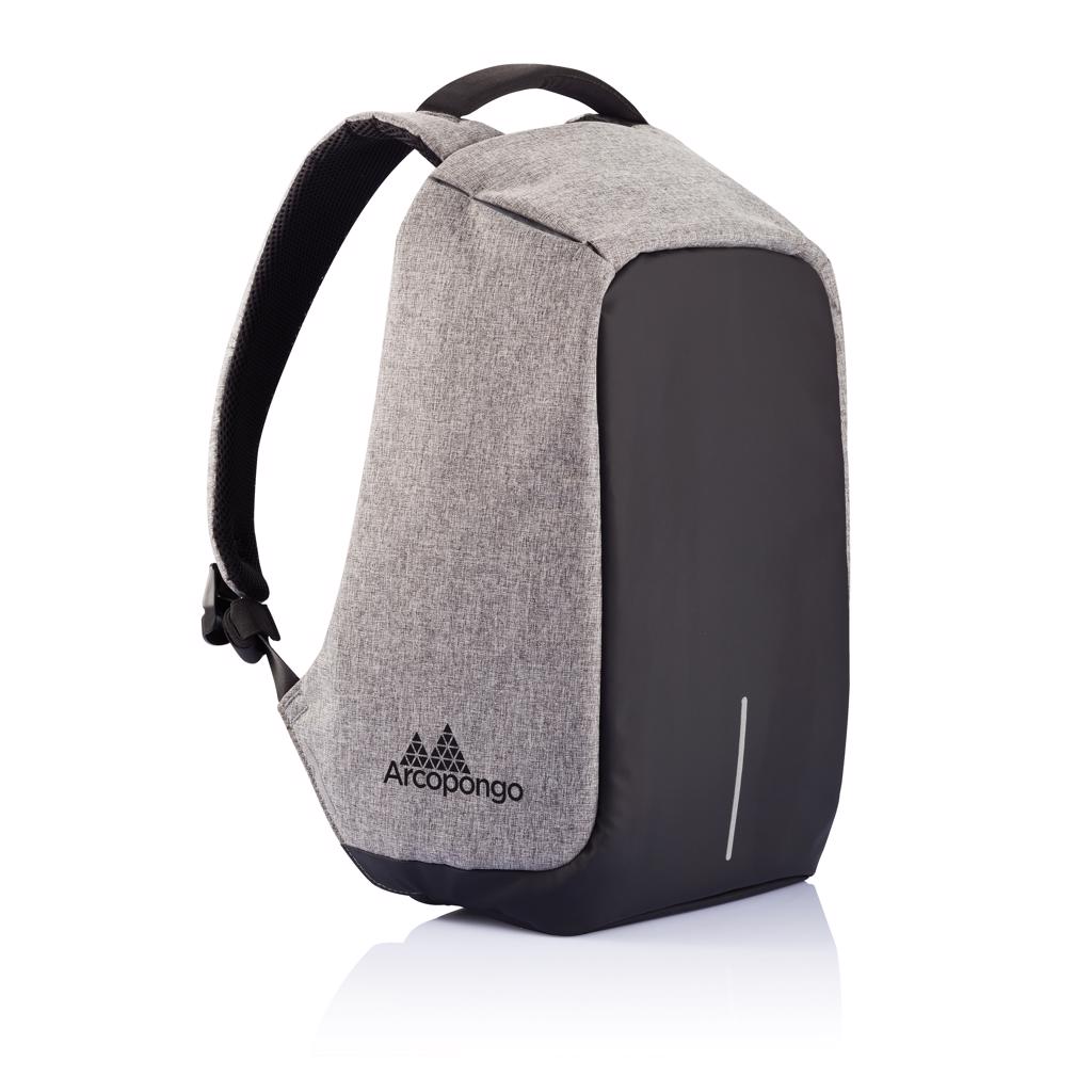 Ruksak Bobby s pretincem za laptop, zaštita protiv krađe, sivi