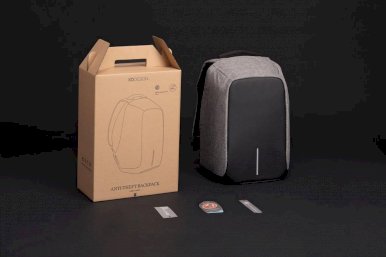 Ruksak Bobby s pretincem za laptop, zaštita protiv krađe, sivi