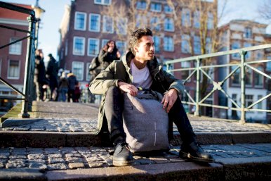 Ruksak Bobby Urban, zaštita protiv krađe, sivi