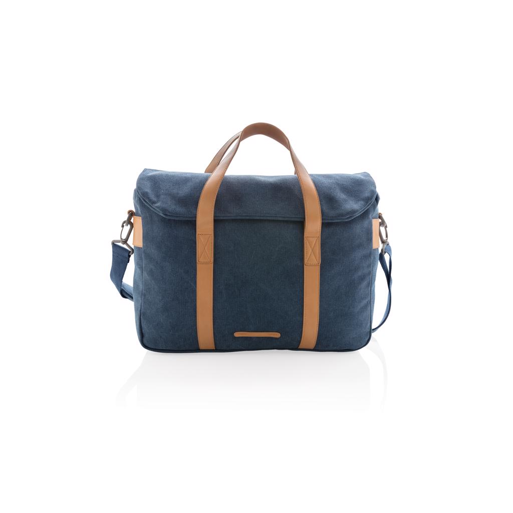 Torba, za laptop, canvas, plava