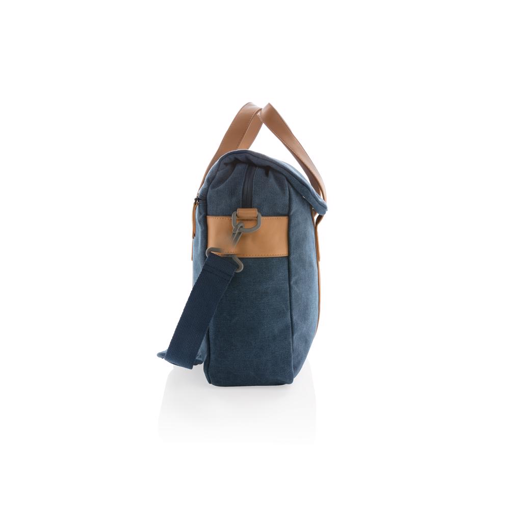 Torba, za laptop, canvas, plava