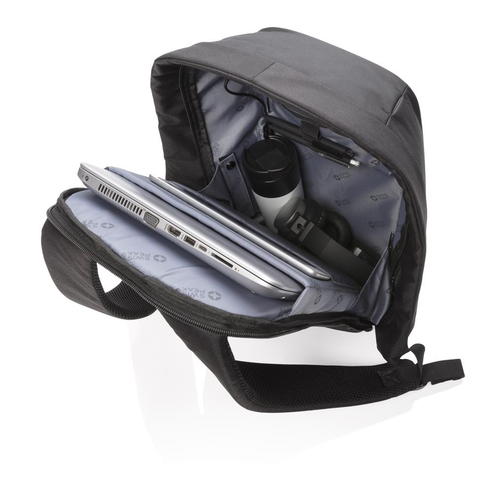 Ruksak za laptop, 15,6", Swiss Peak, crni