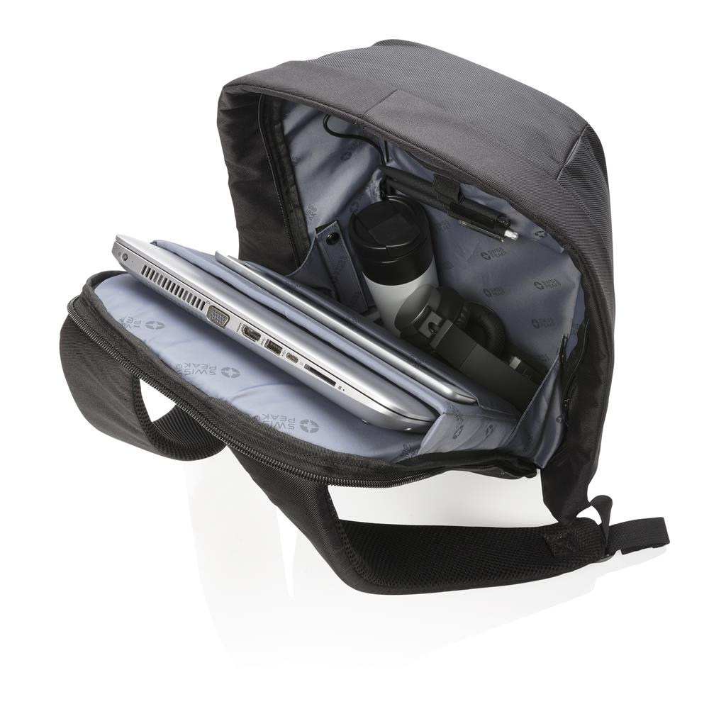 Ruksak za laptop, 15,6", Swiss Peak, crni