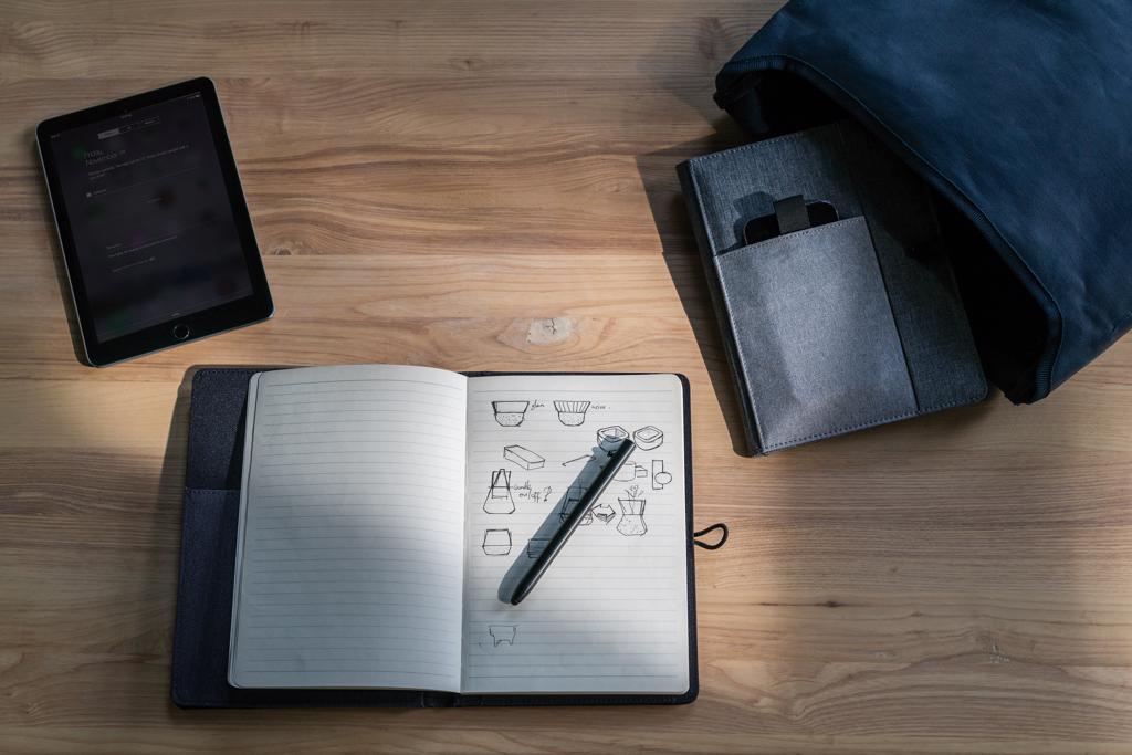 Notes,Kyoto, s džepićem za mobitel i tablet. sivi