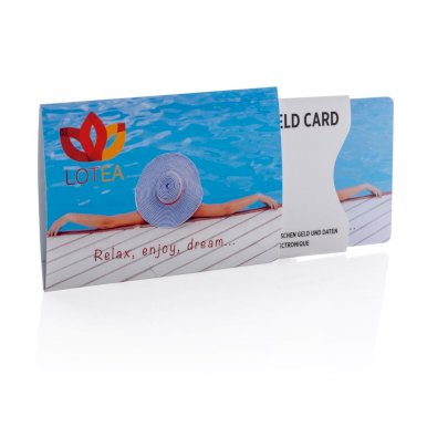 Držač kartica, RFID zaštita podatka, plastični, bijeli